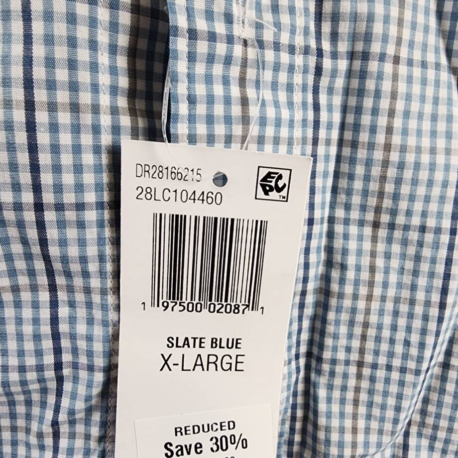 The Men's Store at Bloomingdale's Slim Fit Button Up Shirt Men's XL Slate Blue