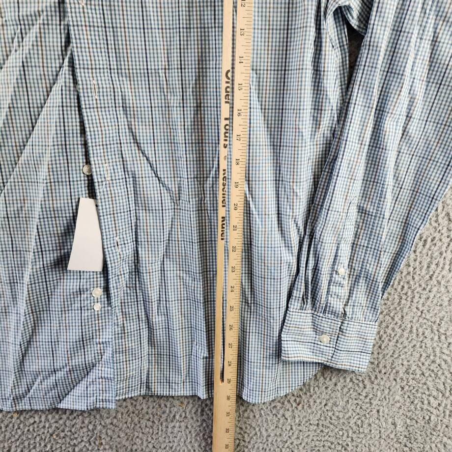 The Men's Store at Bloomingdale's Slim Fit Button Up Shirt Men's XL Slate Blue