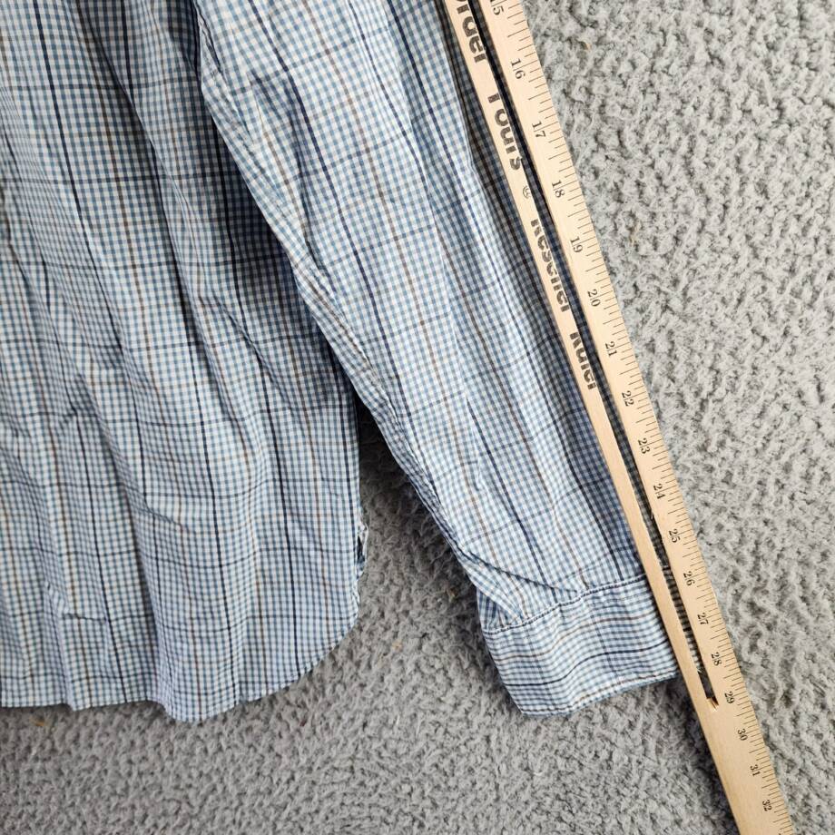 The Men's Store at Bloomingdale's Slim Fit Button Up Shirt Men's XL Slate Blue