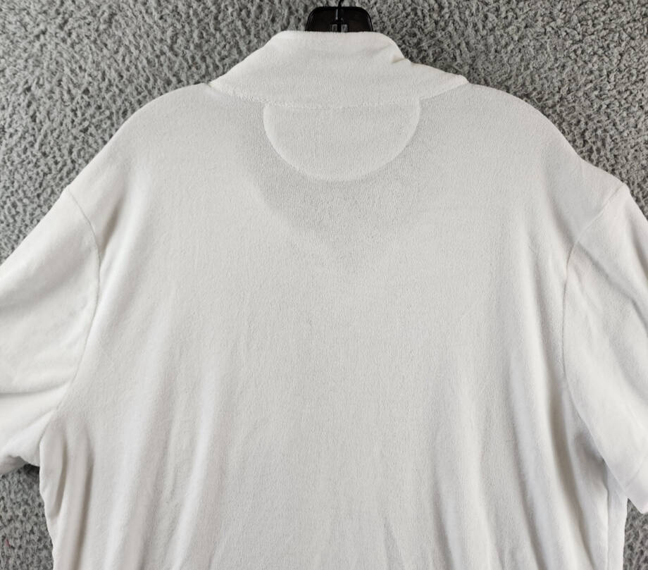 Polo Ralph Lauren Custom Slim Fit Terry Polo Shirt Men's XL White Patch Pocket