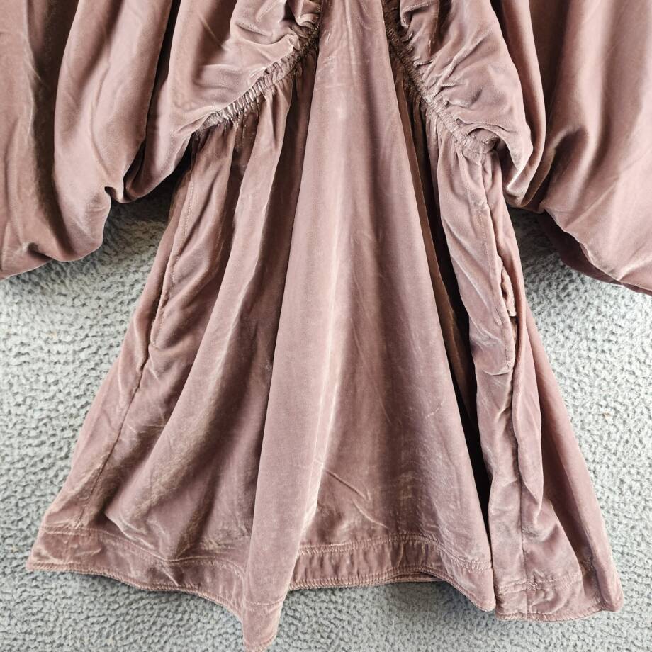 Free People Portia Velvet Mini Dress Women's XS Winter Bloom V-Neck Pullover