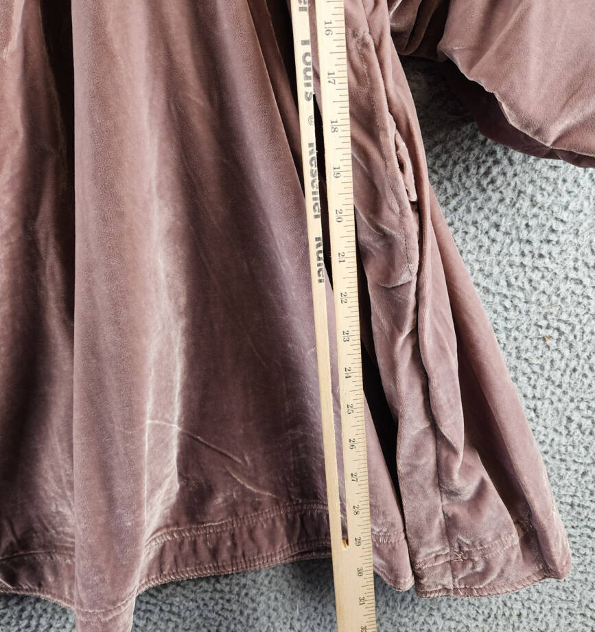 Free People Portia Velvet Mini Dress Women's XS Winter Bloom V-Neck Pullover