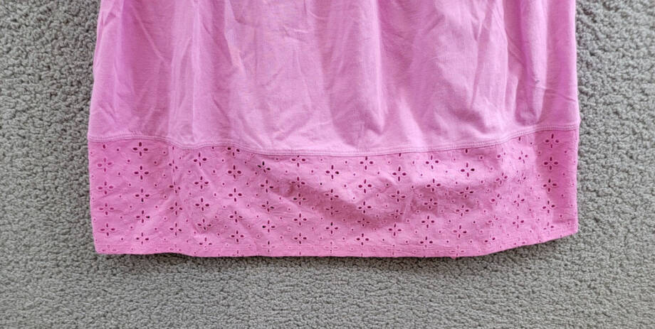 Splendid Smocked Eyelet Dress Girls' 14 Sherbert Solid Square Neck Pullover