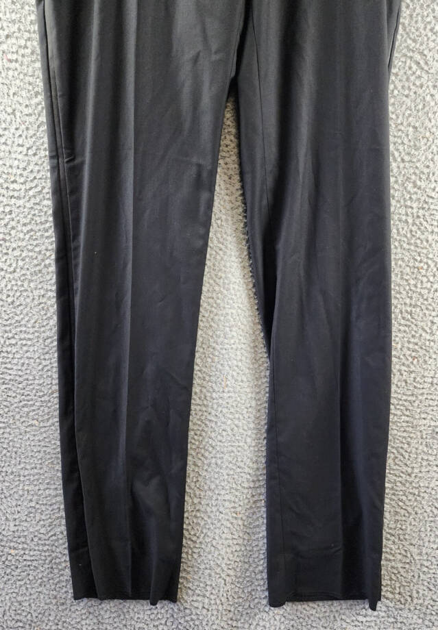 Ben Sherman Stretch Front Zip Pants Men's 36R Black Side & Back Pockets Tapered