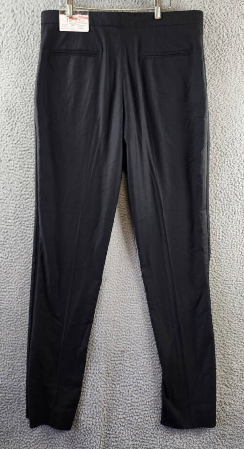 Ben Sherman Stretch Front Zip Pants Men's 36R Black Side & Back Pockets Tapered
