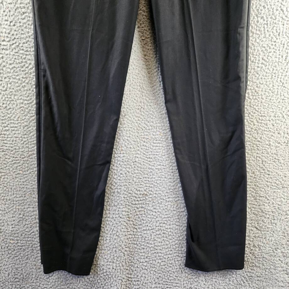 Ben Sherman Stretch Front Zip Pants Men's 36R Black Side & Back Pockets Tapered