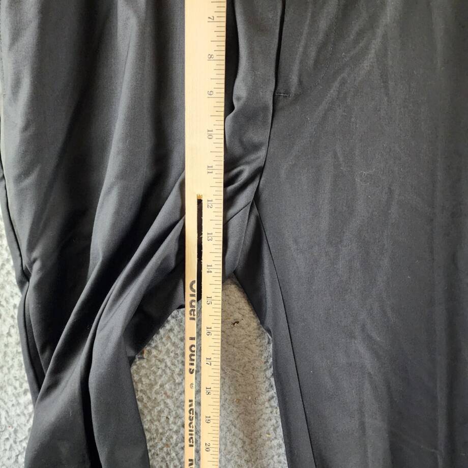 Ben Sherman Stretch Front Zip Pants Men's 36R Black Side & Back Pockets Tapered