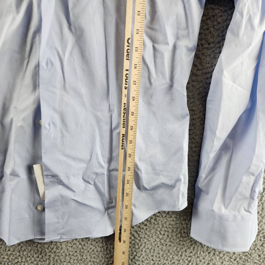 The Men's Store at Bloomingdale's Stretch Slim Fit Dress Shirt 14.5R Light Blue