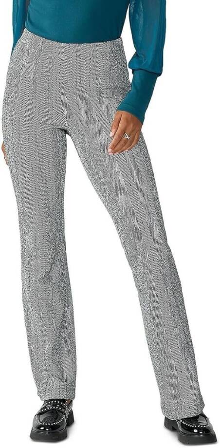 Sanctuary High Rise Bootcut Pants Women's XXS Gray Herringbone Elastic Waist