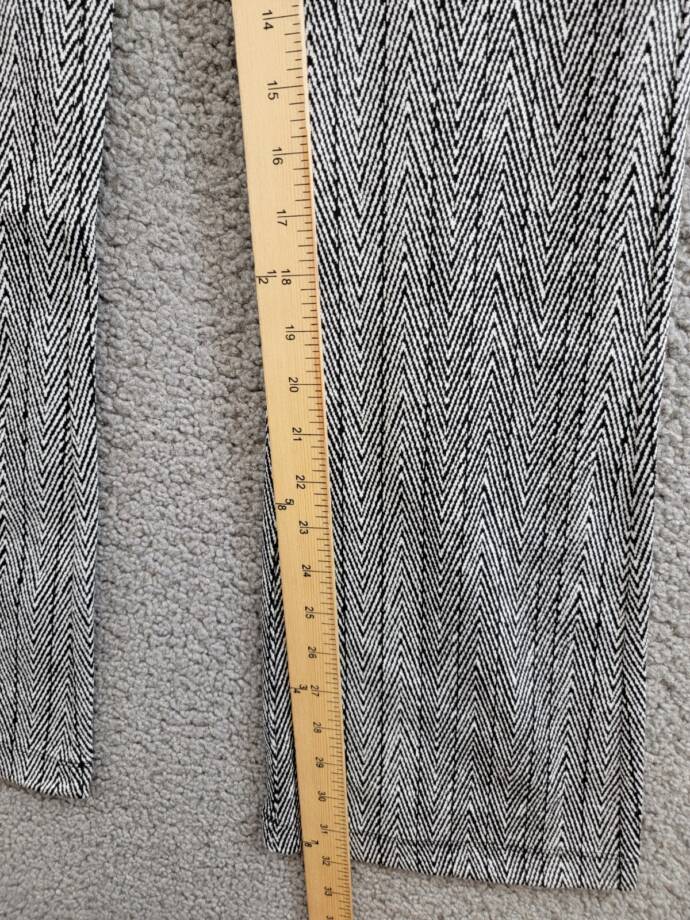 Sanctuary High Rise Bootcut Pants Women's XXS Gray Herringbone Elastic Waist