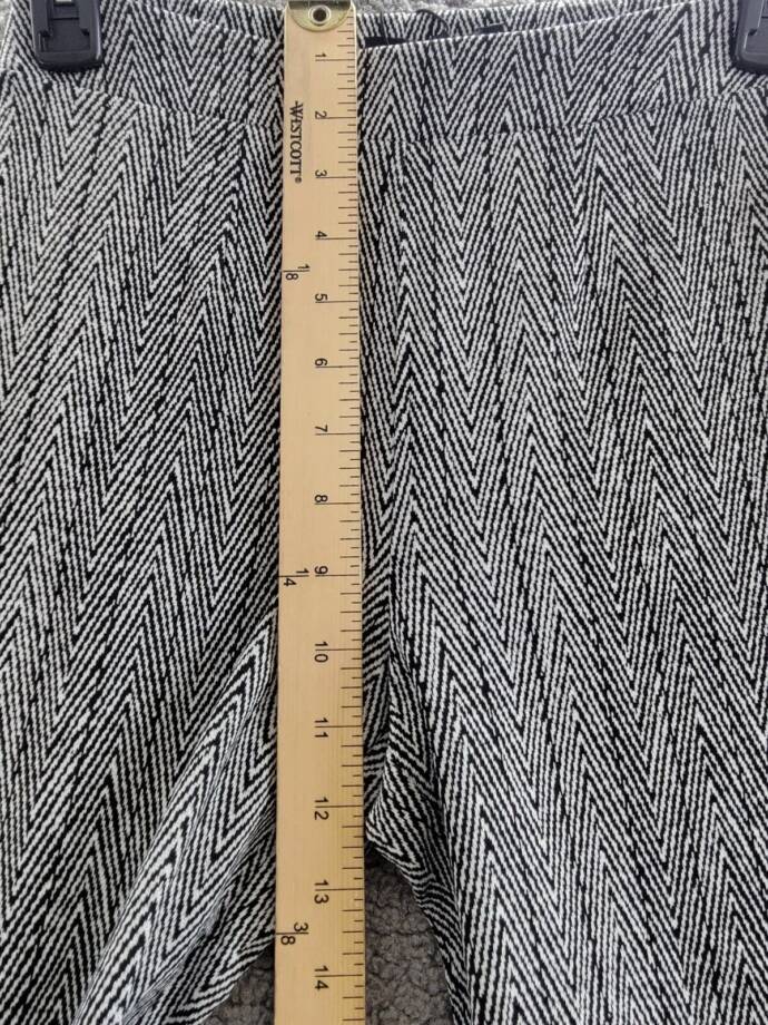 Sanctuary High Rise Bootcut Pants Women's XXS Gray Herringbone Elastic Waist