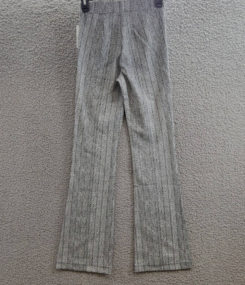 Sanctuary High Rise Bootcut Pants Women's XXS Gray Herringbone Elastic Waist