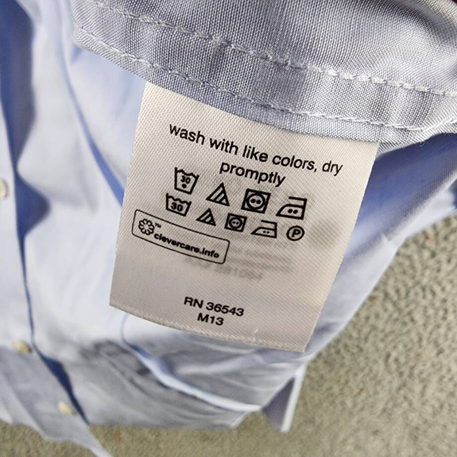 The Men's Store at Bloomingdale's Stretch Slim Fit Dress Shirt 14.5R Light Blue