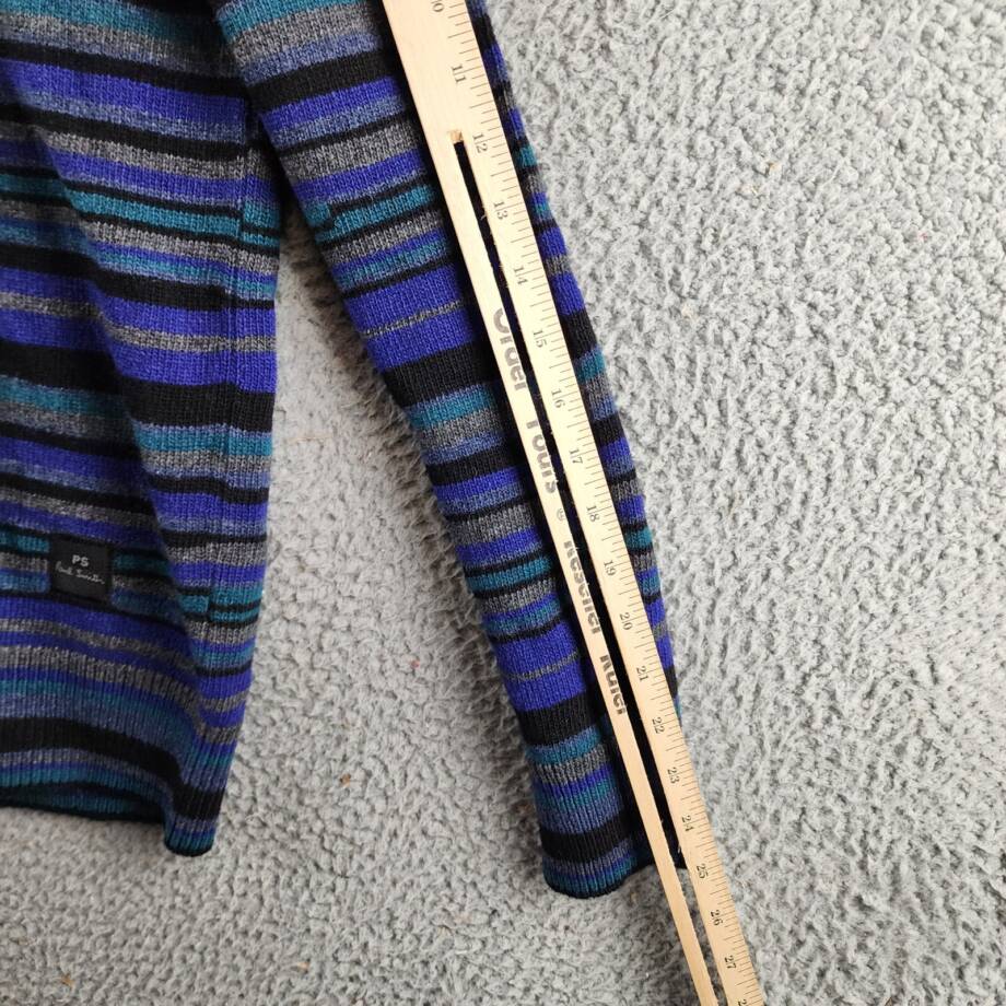 Ps Paul Smith Knitwear Wool Blend Sweater Men's XS Blue Pullover