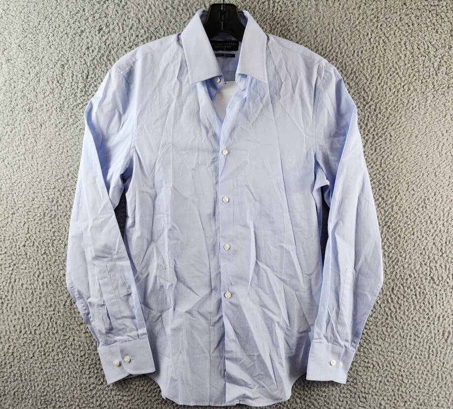 The Men's Store at Bloomingdale's Stretch Slim Fit Dress Shirt 14.5R Light Blue