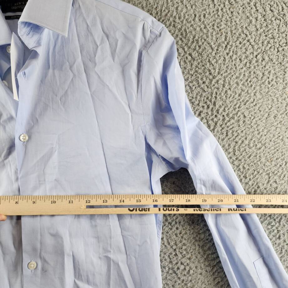 The Men's Store at Bloomingdale's Stretch Slim Fit Dress Shirt 14.5R Light Blue