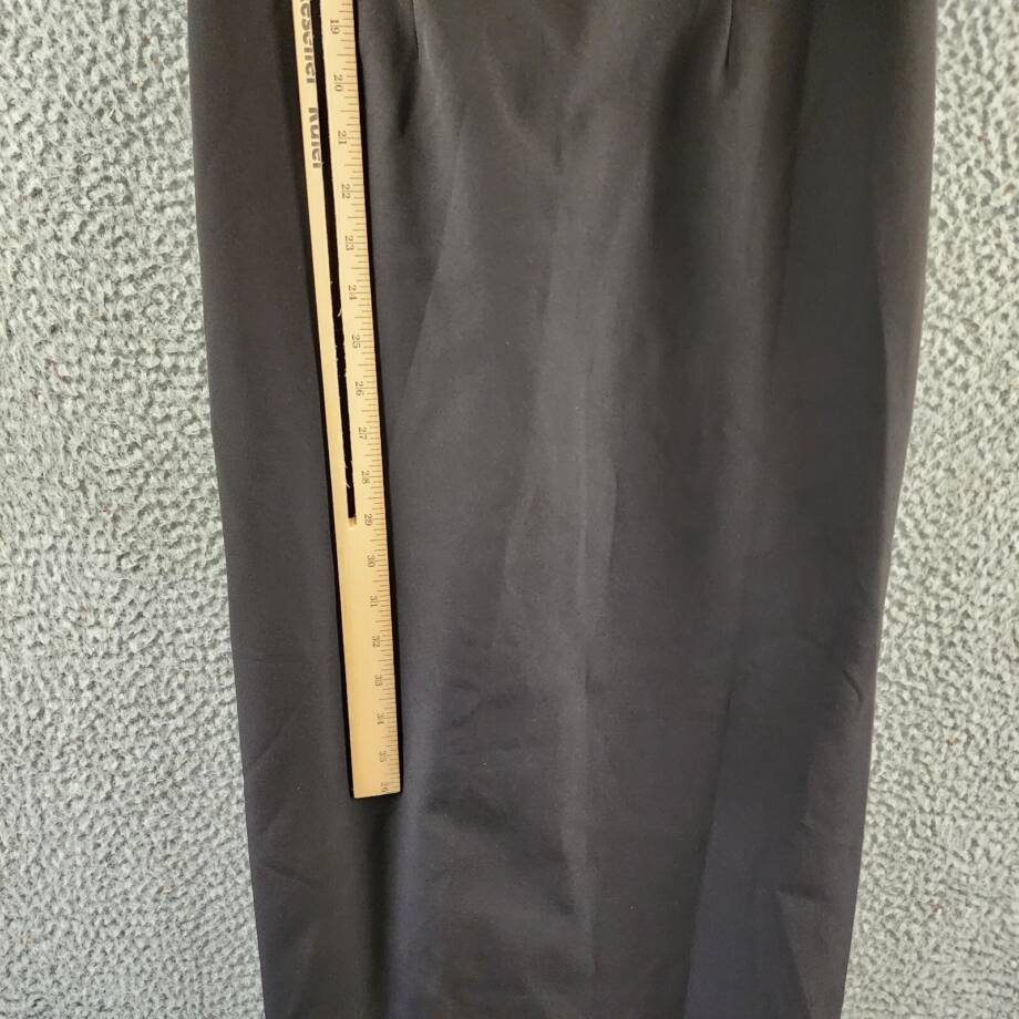 Aidan Mattox Square Neck Cut-Out Maxi Evening Dress Women's 2US Black Back Zip
