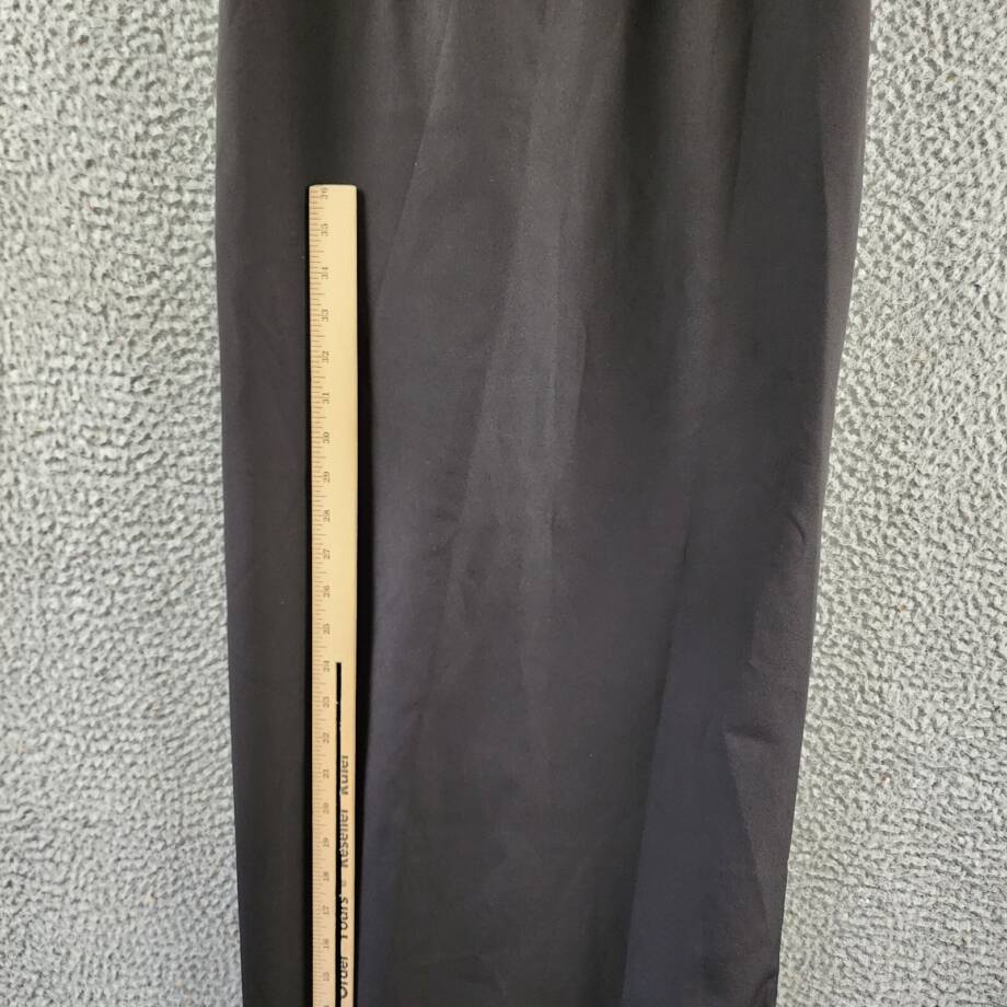Aidan Mattox Square Neck Cut-Out Maxi Evening Dress Women's 2US Black Back Zip