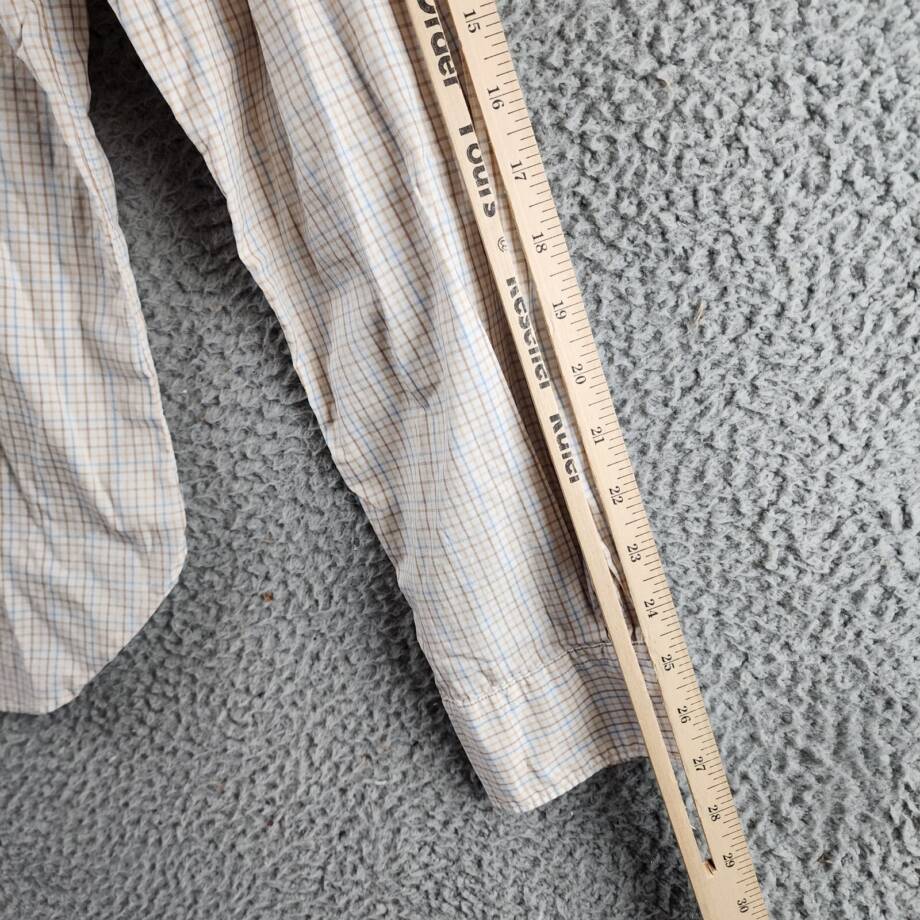 The Men's Store at Bloomingdale's Stretch Slim Fit Dress Shirt M Khaki Multi