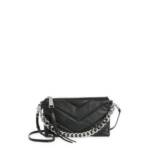 Rebecca Minkoff Edie Maxi Medium Crossbody Bags Women's Black Zip Closure