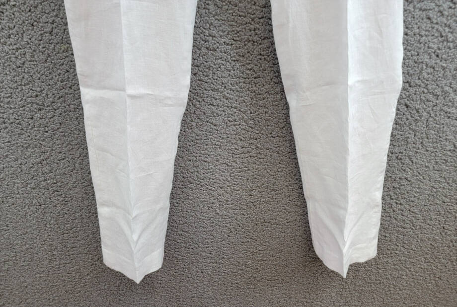 Lauren Ralph Lauren Straight Leg Linen Dress Pants Big Boys 20R White Hook & Bar