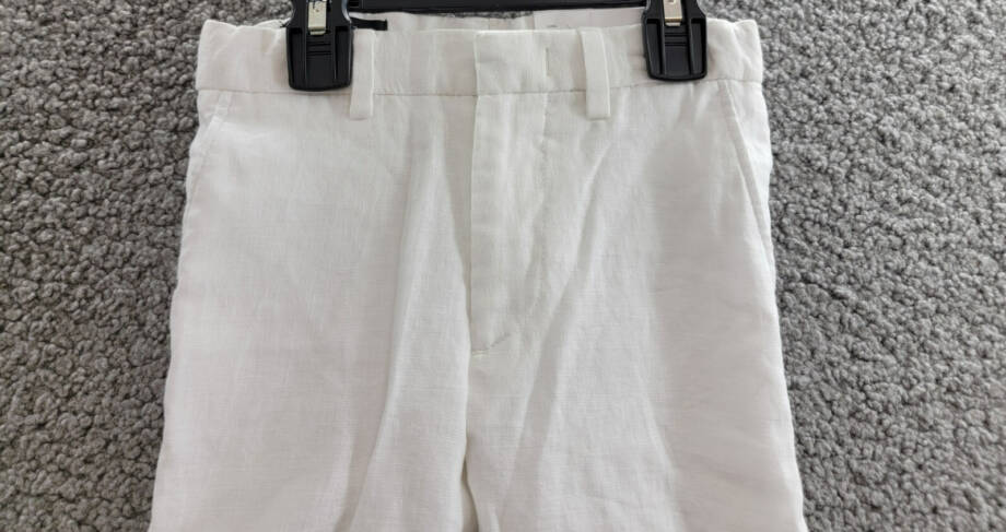 Lauren Ralph Lauren Straight Leg Linen Dress Pants Little Boys' 5/22.5'' White