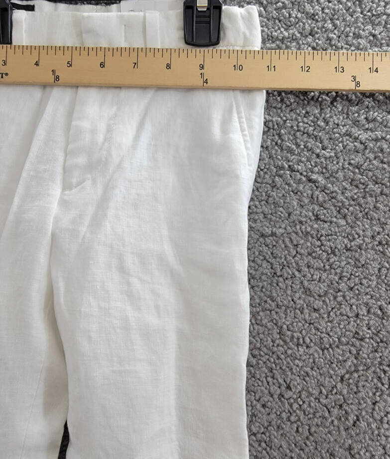 Lauren Ralph Lauren Straight Leg Linen Dress Pants Little Boys' 5/22.5'' White