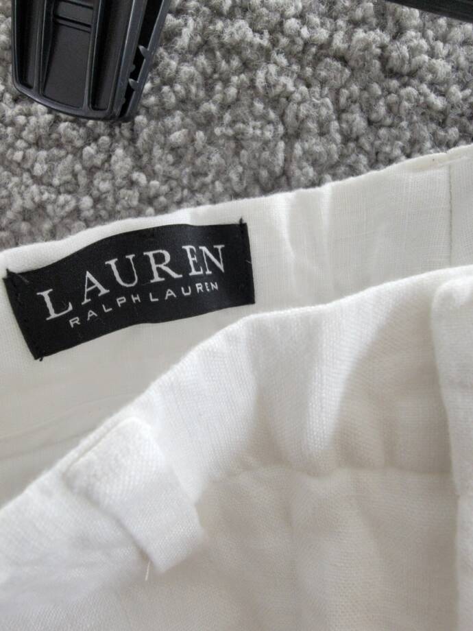 Lauren Ralph Lauren Straight Leg Linen Dress Pants Little Boys' 5/22.5'' White
