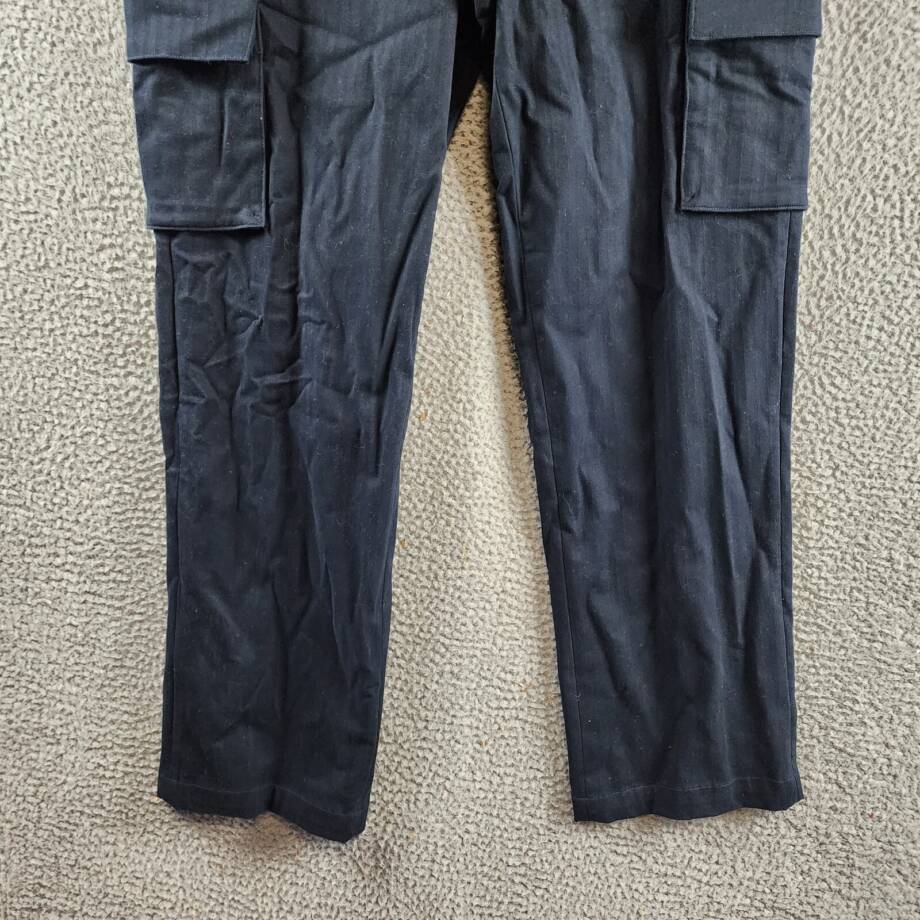 Vince Herringbone Cotton Cargo Pant Men's 33 Coastal Zip Fly With Button Closure