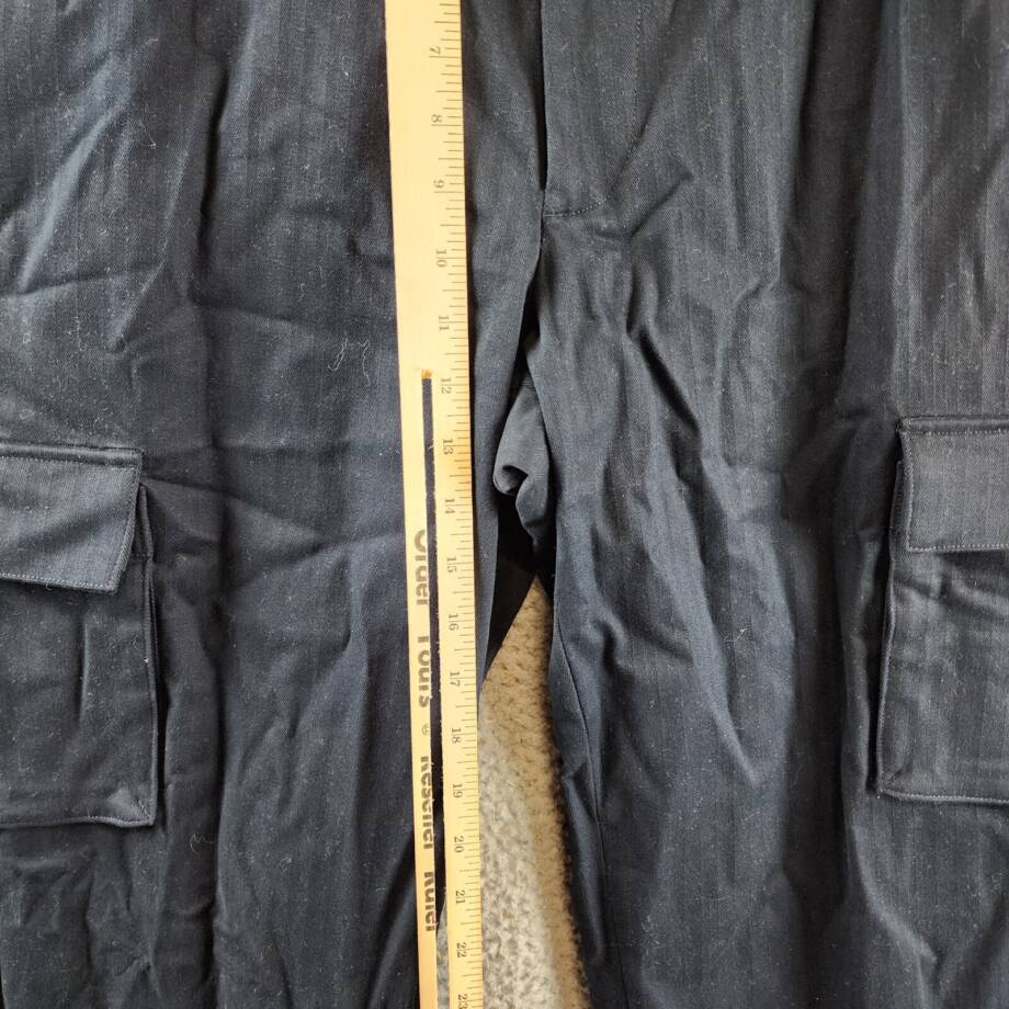 Vince Herringbone Cotton Cargo Pant Men's 33 Coastal Zip Fly With Button Closure
