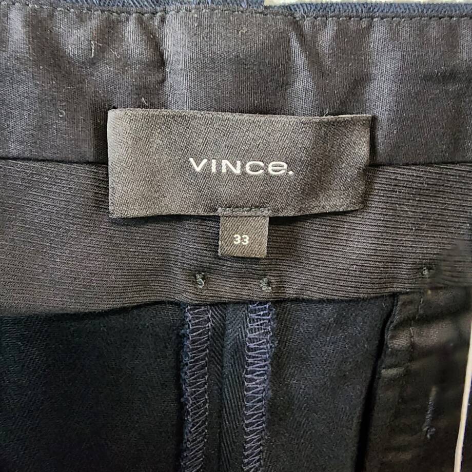 Vince Herringbone Cotton Cargo Pant Men's 33 Coastal Zip Fly With Button Closure