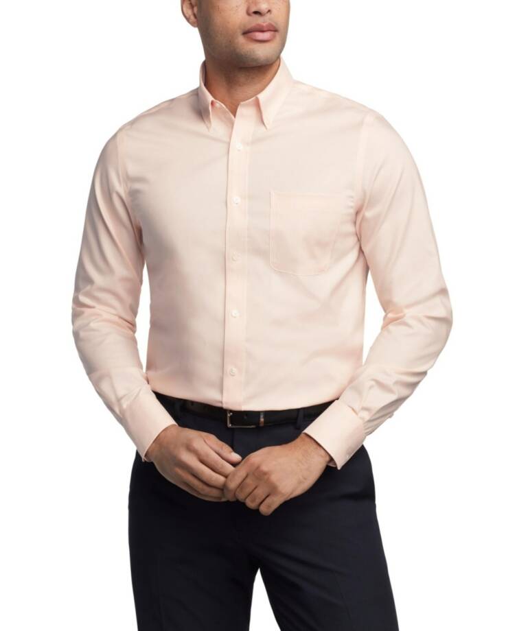Tommy Hilfiger TH Flex Regular Fit Stretch Oxford Dress Shirt Mens XL 17.5 32/33