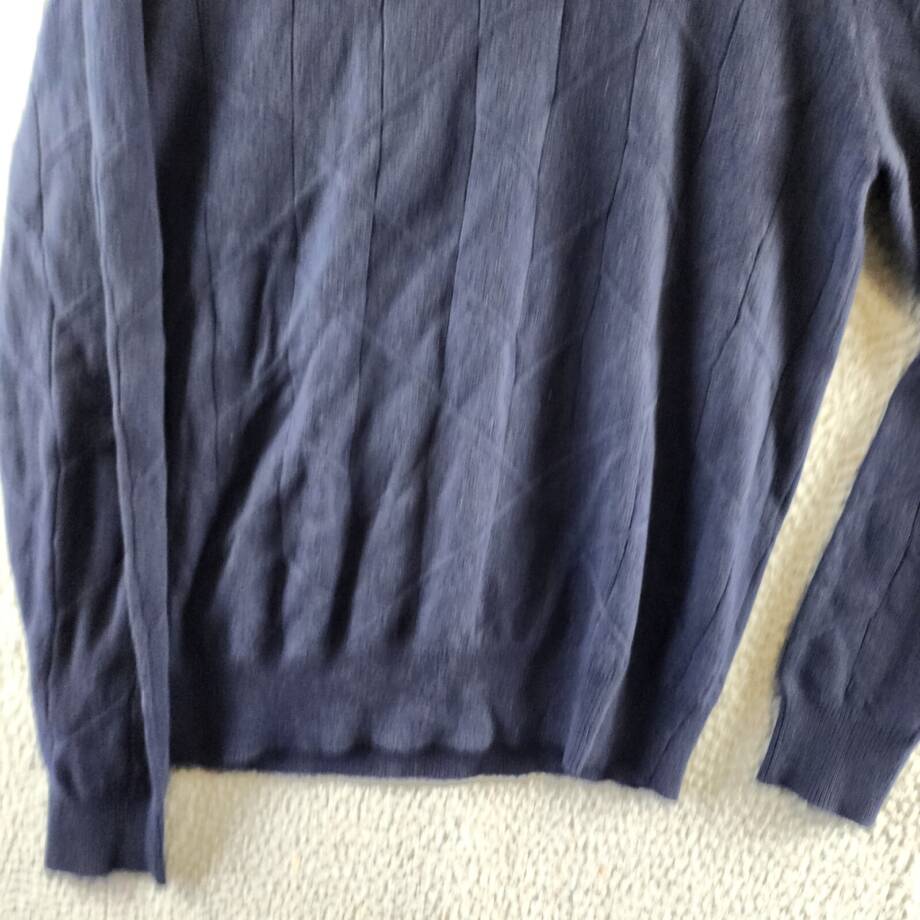 The Men's Store at Bloomingdale's Cashmere Novelty Stitch Sweater Men's L Navy