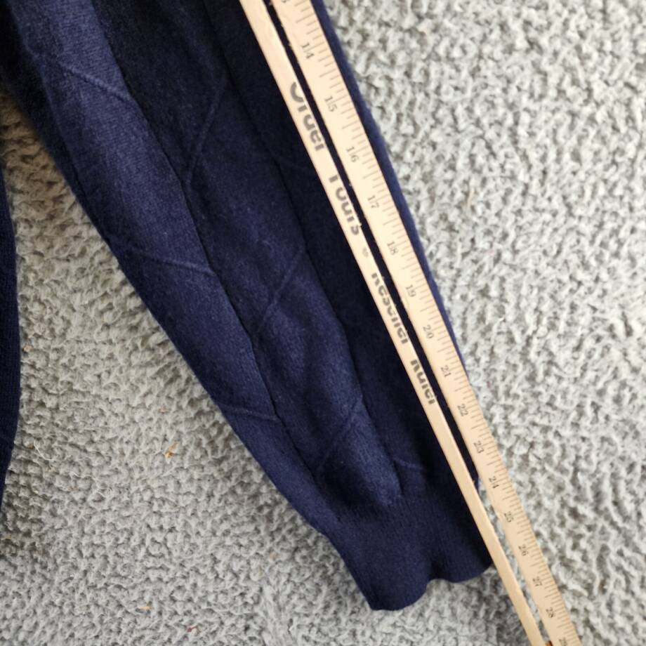 The Men's Store at Bloomingdale's Cashmere Novelty Stitch Sweater Men's L Navy
