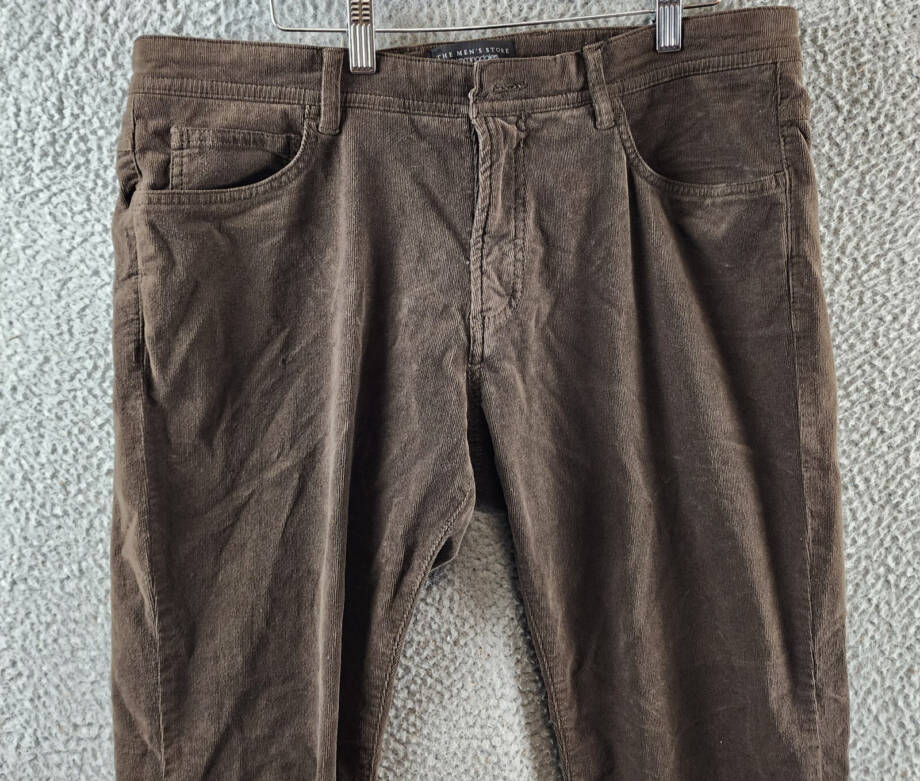 The Men's Store at Bloomingdale's Tailored Fit Corduroy Jeans 36Wx30L Dark Taupe