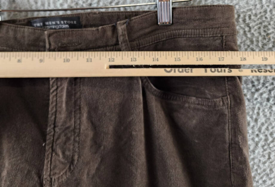 The Men's Store at Bloomingdale's Tailored Fit Corduroy Jeans 36Wx30L Dark Taupe