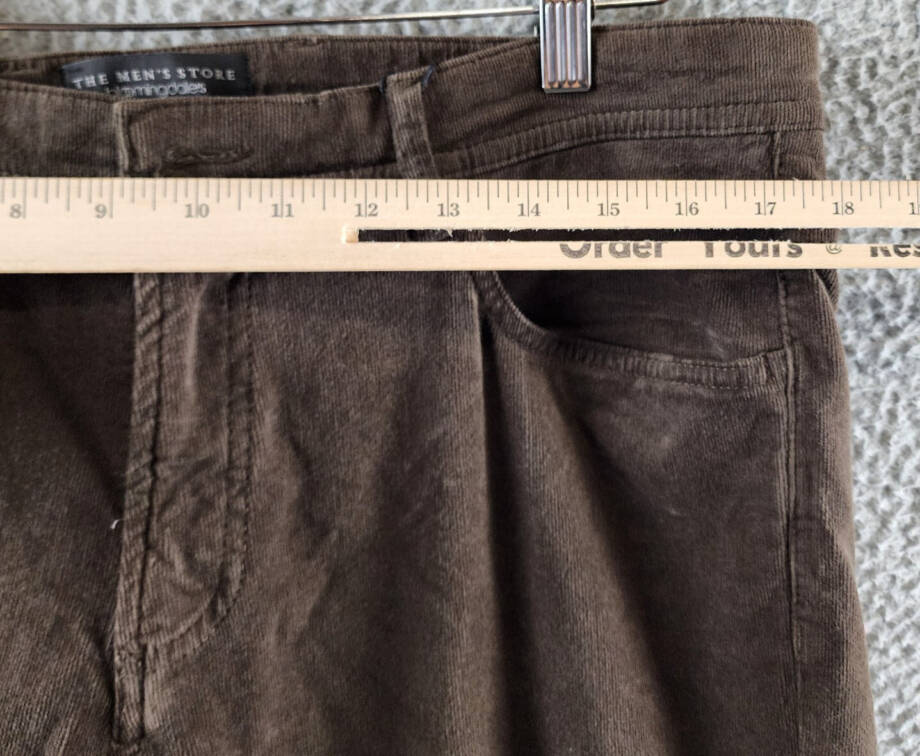 The Men's Store at Bloomingdale's Tailored Fit Corduroy Jeans 36Wx30L Dark Taupe