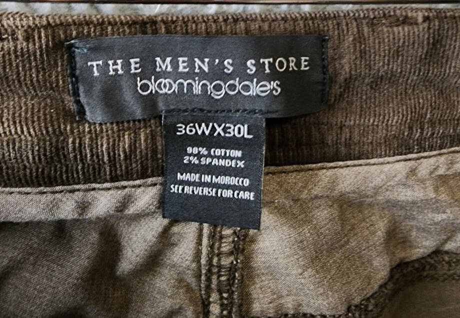 The Men's Store at Bloomingdale's Tailored Fit Corduroy Jeans 36Wx30L Dark Taupe