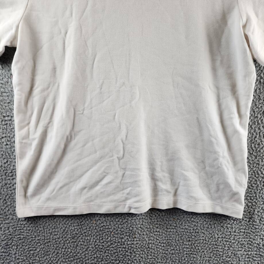 Vince Pima Cotton Pique Tee Men's XL Alabaster Crew Neck Short Sleeve Pullover