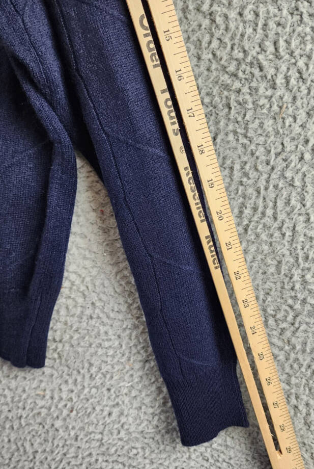 The Men's Store at Bloomingdale's Novelty Stitch Sweater Men's XXL Navy Blue L/S
