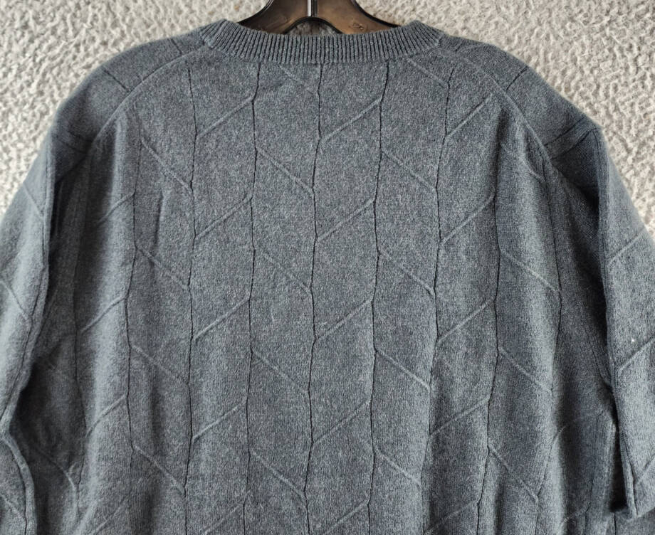 The Men's Store at Bloomingdale's Novelty Stitch Sweater Men's L Slate Green L/S