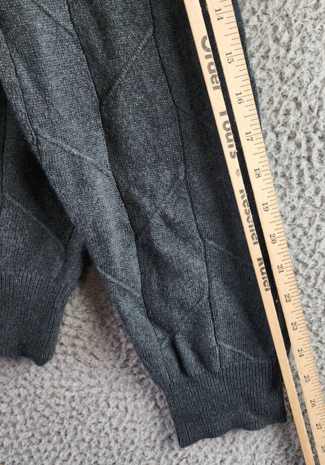 The Men's Store at Bloomingdale's Novelty Stitch Sweater Men's L Slate Green L/S
