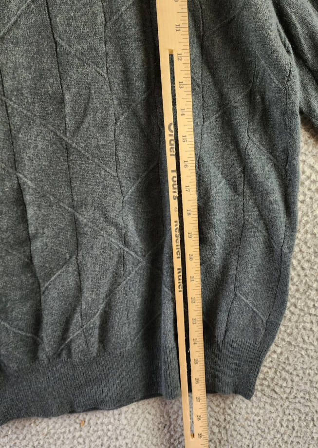 The Men's Store at Bloomingdale's Novelty Stitch Sweater Men's L Slate Green L/S