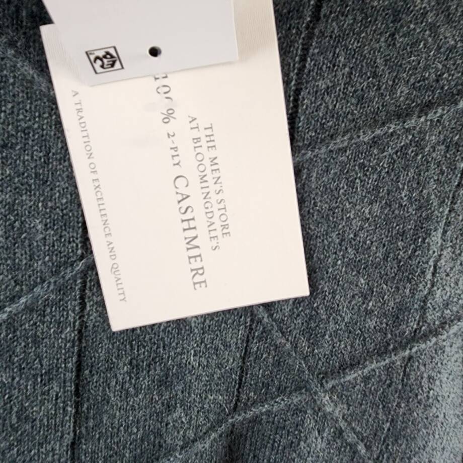 The Men's Store at Bloomingdale's Novelty Stitch Sweater Men's L Slate Green L/S