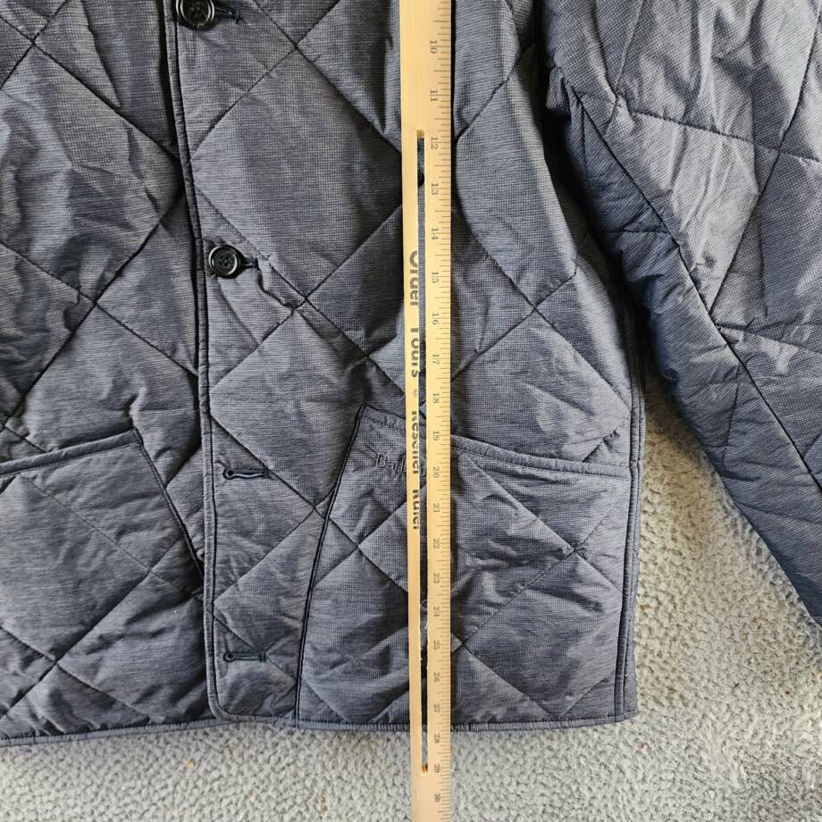 Barbour Tarn Liddesdale Quilted Jacket Men's M Navy Front Pockets Button Closure