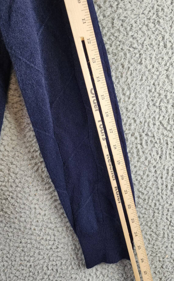 The Men's Store at Bloomingdale's Novelty Stitch Sweater Men's S Navy Blue L/S