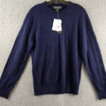 The Men's Store at Bloomingdale's Novelty Stitch Sweater Men's S Navy Blue L/S