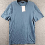 Vince Pima Cotton Pique Tee Men's XS Teal Crewneck Short Sleeves Pullover Style