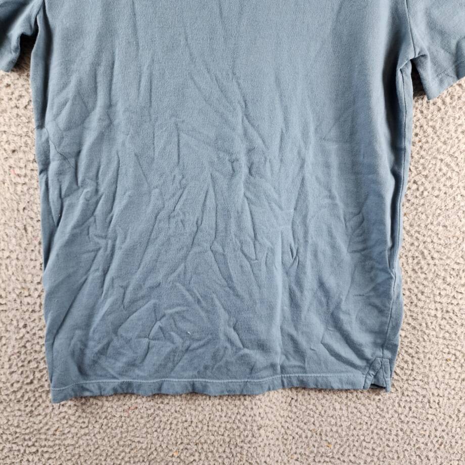 Vince Pima Cotton Pique Tee Men's XS Teal Crewneck Short Sleeves Pullover Style