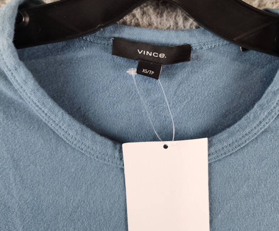 Vince Pima Cotton Pique Tee Men's XS Teal Crewneck Short Sleeves Pullover Style